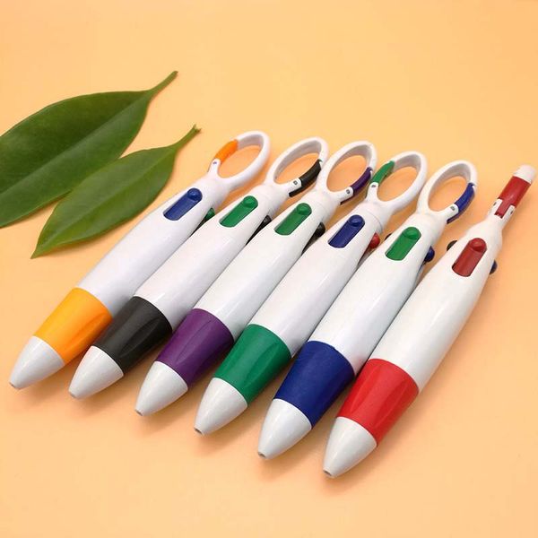 4 Color Ballpoint Pen Creative Portable Snap Multicolor Ball Pens 0.7mm Press Colourful Ink Pen Kawaii School Office Supplies
4 Color Ballpoint Pen Creative Portable Snap Multicolor Ball Pens 0.7mm Press Colourful Ink Pen Kawaii School Office Supplies