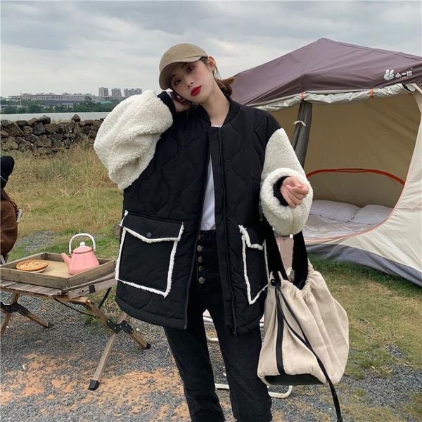 winter jacket women 2020 new patchwork teddy jacket faux lamb fur coat warm thick fashion loose plush ladies coat faux fur, Black
winter jacket women 2020 new patchwork teddy jacket faux lamb fur coat warm thick fashion loose plush ladies coat faux fur, Black