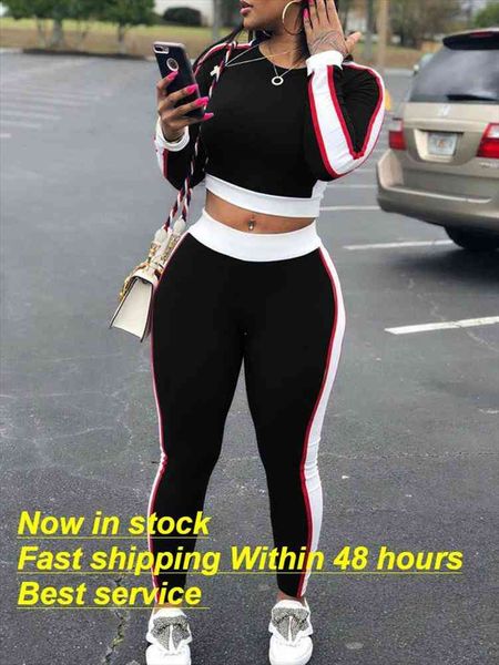 2pcs set fashion women long sleeve bodycon jumpsuit slim pants casual clubwear, White
2pcs set fashion women long sleeve bodycon jumpsuit slim pants casual clubwear, White