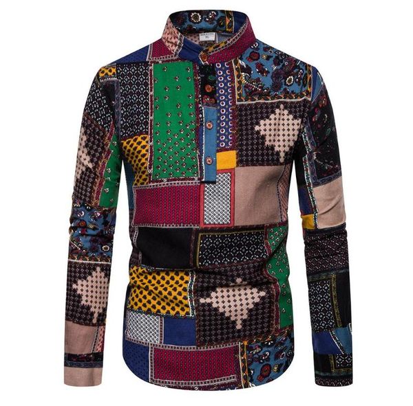 men's casual shirts check linen men grid stand collar plaid button design long sleeves blouse shirt, White;black
men's casual shirts check linen men grid stand collar plaid button design long sleeves blouse shirt, White;black