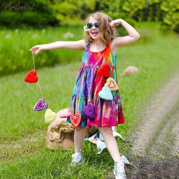 girl's dresses summer kids toddler baby girls sleeveless rainbow tie-dyed print princess dress clothes casual party fashion1, Red;yellow
girl's dresses summer kids toddler baby girls sleeveless rainbow tie-dyed print princess dress clothes casual party fashion1, Red;yellow