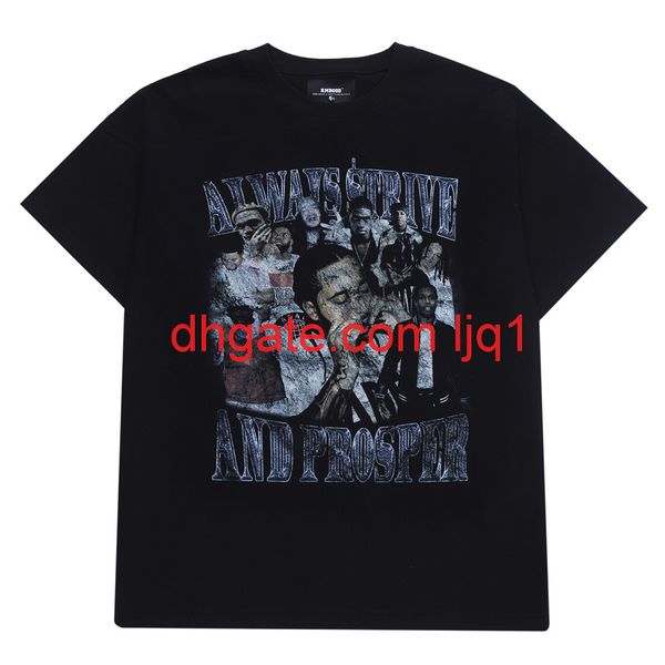 people printed t-shirt men's high street fashion brand pullover 5-sleeve street trend loose round neck half sleeve, Black
people printed t-shirt men's high street fashion brand pullover 5-sleeve street trend loose round neck half sleeve, Black