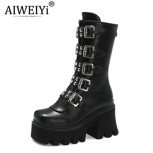 aiweiyi woman boots черная пряжка дизайн mid-calf ботинки вернуться на молния платформа насосы мех держите теплый панк стиль женщина мартин, Black
aiweiyi woman boots черная пряжка дизайн mid-calf ботинки вернуться на молния платформа насосы мех держите теплый панк стиль женщина мартин, Black