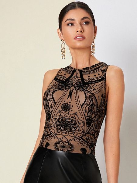 floral print round neck tank u3dn#, White
floral print round neck tank u3dn#, White