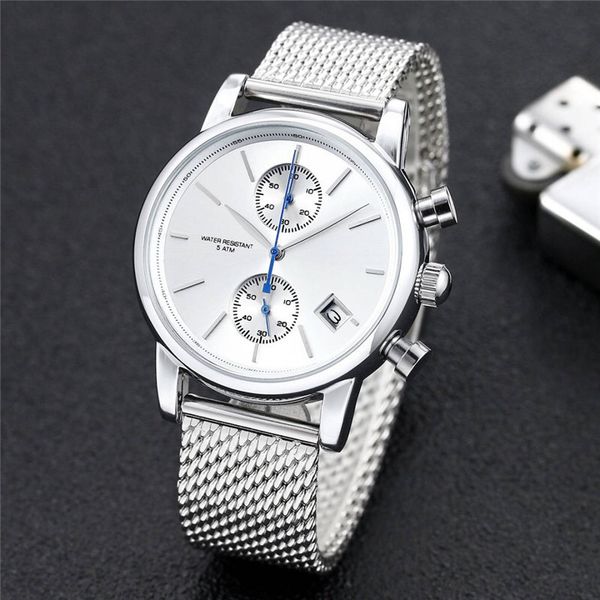 men's watch men's designer quartz watch luxury multifunctional stainless steel chronograph casual business watch trend cool gift, Slivery;brown
men's watch men's designer quartz watch luxury multifunctional stainless steel chronograph casual business watch trend cool gift, Slivery;brown