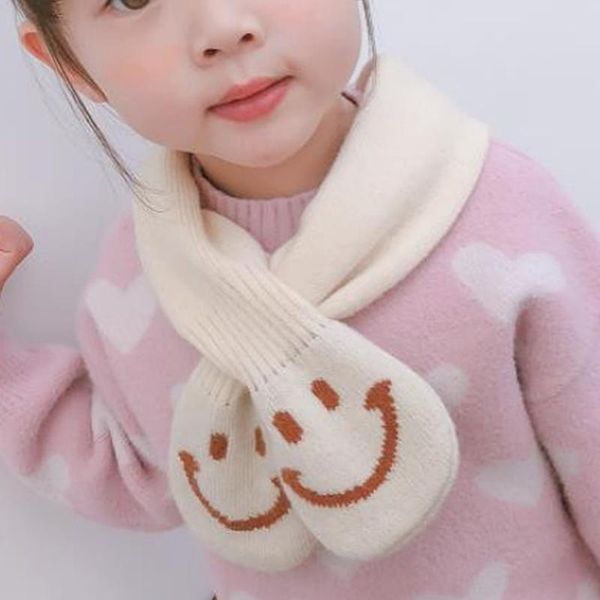 scarves korean style cute smiling children's wool knitted scarf autumn winter all-match solid color baby cross soft warm bib d57, Blue;gray
scarves korean style cute smiling children's wool knitted scarf autumn winter all-match solid color baby cross soft warm bib d57, Blue;gray