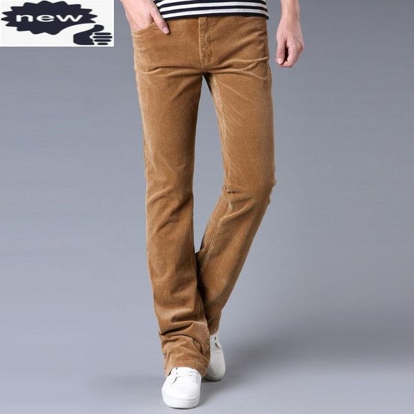 men's pants mens autumn corduroy flare khaki slim fit long trousers male casual streetwear work bell-bottomed cargo plus size 38, Black
men's pants mens autumn corduroy flare khaki slim fit long trousers male casual streetwear work bell-bottomed cargo plus size 38, Black