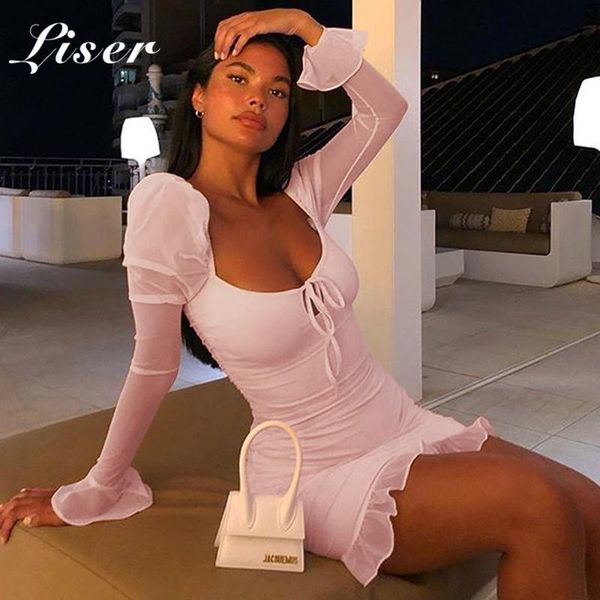 liser 2021 new summer women dress long sleeves strapless mini dress bodycon elegant club celebrity party dresses vestidos, Black;gray
liser 2021 new summer women dress long sleeves strapless mini dress bodycon elegant club celebrity party dresses vestidos, Black;gray