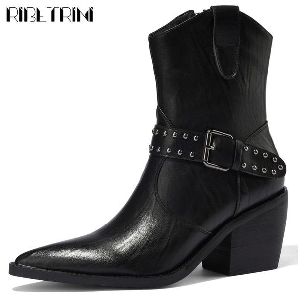 ribetrini brand new chic big size 43 chunky zipper rivets great quality western booties winter shoes boots women, Black
ribetrini brand new chic big size 43 chunky zipper rivets great quality western booties winter shoes boots women, Black