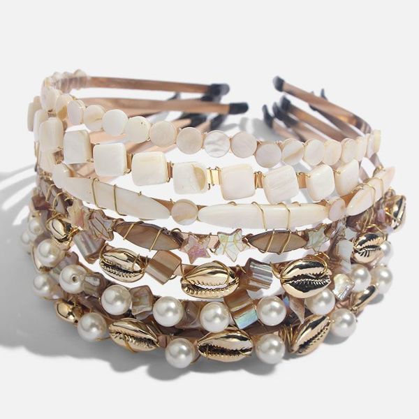 flatfoosie 2020 fashion shell hair hoop headbands for women trendy hair bands jewelry handmade hoop party pendant jewelry, Golden;silver
flatfoosie 2020 fashion shell hair hoop headbands for women trendy hair bands jewelry handmade hoop party pendant jewelry, Golden;silver