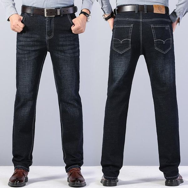 brand clothing men's slim straight jeans 2021 spring autumn new cotton stretch fashion casual denim jeans large size 40,6168, Blue
brand clothing men's slim straight jeans 2021 spring autumn new cotton stretch fashion casual denim jeans large size 40,6168, Blue