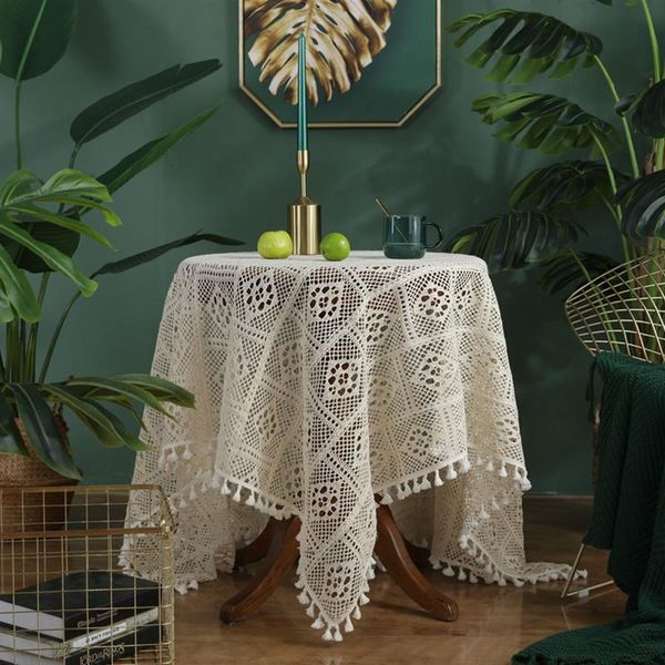 handmade knitted tassel lace table cloth vintage table cover for wedding party home decor toalha de mesa
handmade knitted tassel lace table cloth vintage table cover for wedding party home decor toalha de mesa