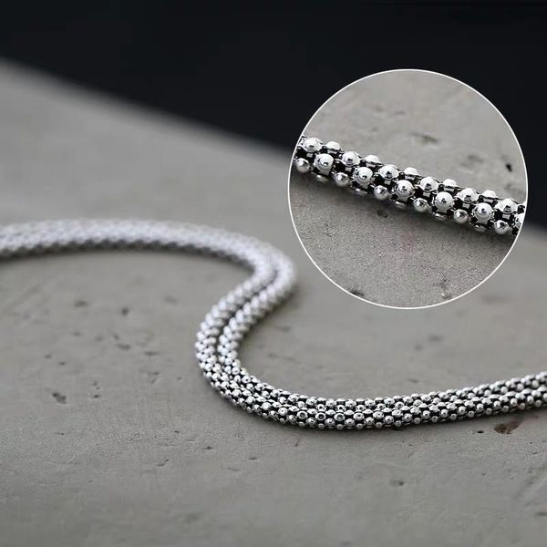 miqiao 925 thai silver sterling necklace men without pendant retro snake bone thickness 1.5 mm length 40 45 50 cm bare chain
miqiao 925 thai silver sterling necklace men without pendant retro snake bone thickness 1.5 mm length 40 45 50 cm bare chain