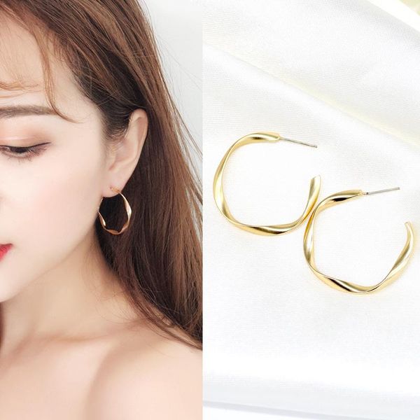 gold/silver color hoops earrings minimalist c shaped earrings round circle brincos jewelry hk109, Golden;silver
gold/silver color hoops earrings minimalist c shaped earrings round circle brincos jewelry hk109, Golden;silver