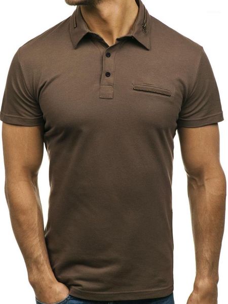 summer collar men shirt pocket color matching leisure short sleeve shirt1 men's polos, White;black
summer collar men shirt pocket color matching leisure short sleeve shirt1 men's polos, White;black