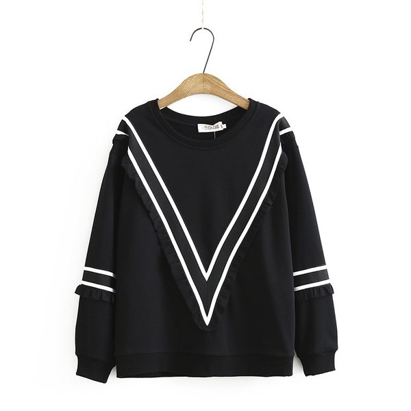 female plus xl-3xl spring long casual hoodies pullovers sleeve striped size big wmya, Black;brown
female plus xl-3xl spring long casual hoodies pullovers sleeve striped size big wmya, Black;brown