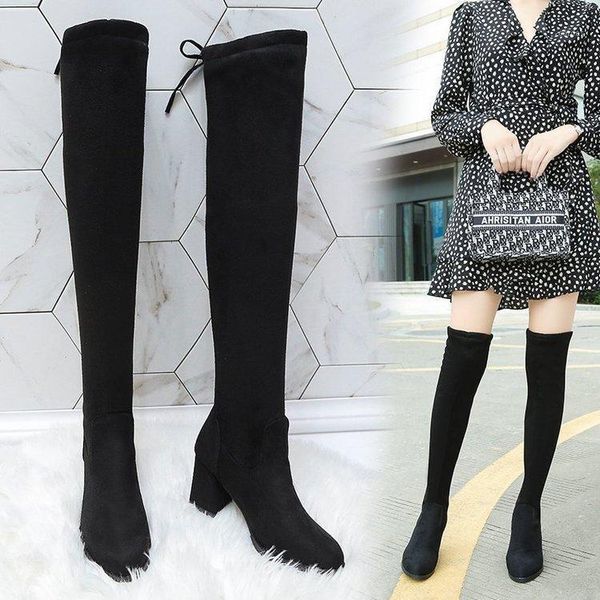 boots dm642 2021 autumn and winter pointed high heel women's plus fleece over the knee thick stretch1, Black
boots dm642 2021 autumn and winter pointed high heel women's plus fleece over the knee thick stretch1, Black