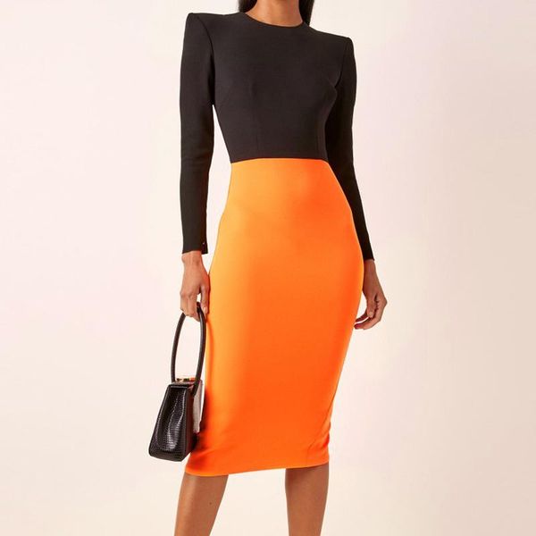 casual dresses summer arrival bandage dress midi patchwork black orange for women long sleeve bodycon club evening party, Black;gray
casual dresses summer arrival bandage dress midi patchwork black orange for women long sleeve bodycon club evening party, Black;gray