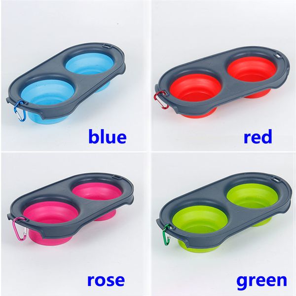 double collapsible silicone feeding pet food bowls feeder bowl travel eco friendly cat foldable dog supplies with carabi
double collapsible silicone feeding pet food bowls feeder bowl travel eco friendly cat foldable dog supplies with carabi