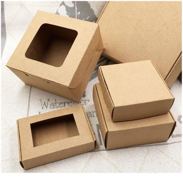10pcs/lot big window box and small paper kraft cardboard packing gift box handmade soap candy for wedding decorations jllfhm
10pcs/lot big window box and small paper kraft cardboard packing gift box handmade soap candy for wedding decorations jllfhm