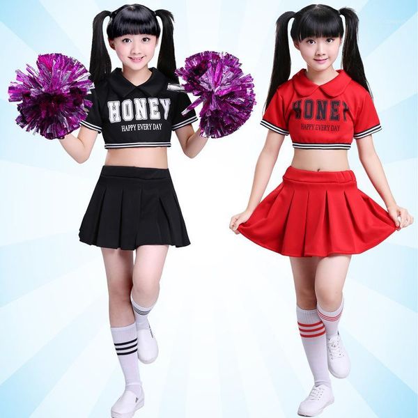 (2pcs pom poms gift)children cheerleading performance costumes school student girl aerobics costume cheerleader dance sport1
(2pcs pom poms gift)children cheerleading performance costumes school student girl aerobics costume cheerleader dance sport1