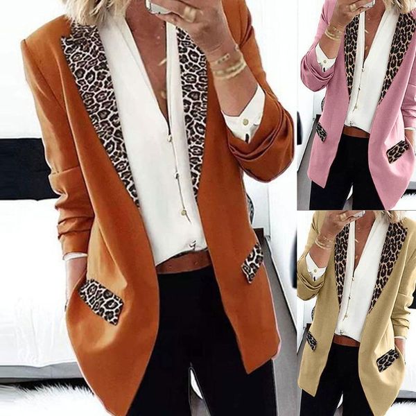 women patchwork leopard blazers plus size lapel neck female spring blazers casual thicken coats bussiness jackets outwear, White;black
women patchwork leopard blazers plus size lapel neck female spring blazers casual thicken coats bussiness jackets outwear, White;black