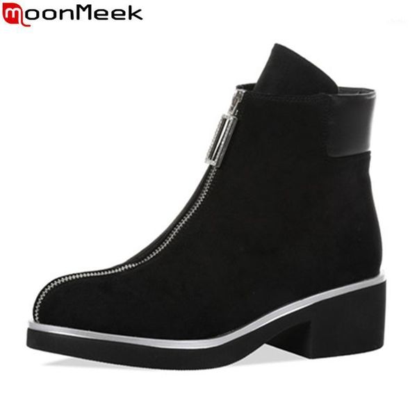moonmeek 2020 fashion ankle boots ned heels round toe casual ladies shoes black color women boots autumn1
moonmeek 2020 fashion ankle boots ned heels round toe casual ladies shoes black color women boots autumn1