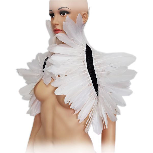 goose feather shrug shawl shoulder stage wear wrap cape fake collar with ribbon ties cosplay party gothic accessories white, Black;red
goose feather shrug shawl shoulder stage wear wrap cape fake collar with ribbon ties cosplay party gothic accessories white, Black;red