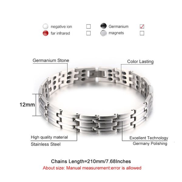 magnet new arrived bracelet health stainless steel energy magnetic bracelets jewelry for men women
magnet new arrived bracelet health stainless steel energy magnetic bracelets jewelry for men women
