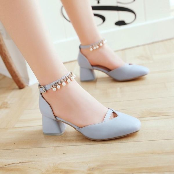 big size ladies high heels women shoes woman pumps sweet baotou rough-heeled single shoes1, Black
big size ladies high heels women shoes woman pumps sweet baotou rough-heeled single shoes1, Black