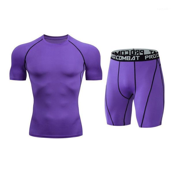 running sets men's set gym t-shirt pants rashguard tight sport men compression shirts fitness bodybuilding clothing1, Black;blue
running sets men's set gym t-shirt pants rashguard tight sport men compression shirts fitness bodybuilding clothing1, Black;blue