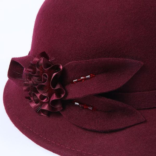 2020 shade winter lady chic flower fedora hats women party formal 100% australia wool felt hat, Black;white
2020 shade winter lady chic flower fedora hats women party formal 100% australia wool felt hat, Black;white