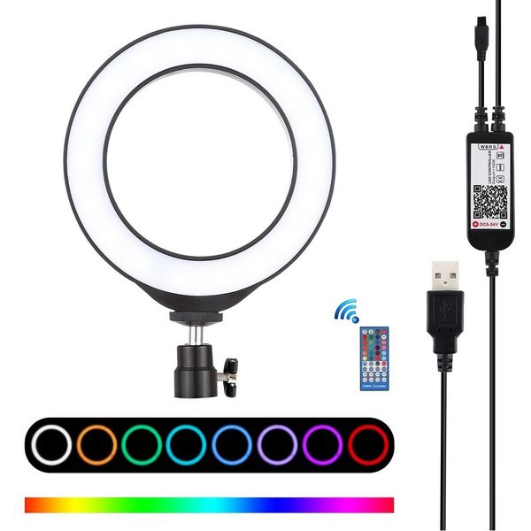 puluz 62 inch 16cm usb rgbw dimmable led ring vlogging pgraphy video lights with cold shoe tripod ball head remote control
puluz 62 inch 16cm usb rgbw dimmable led ring vlogging pgraphy video lights with cold shoe tripod ball head remote control
