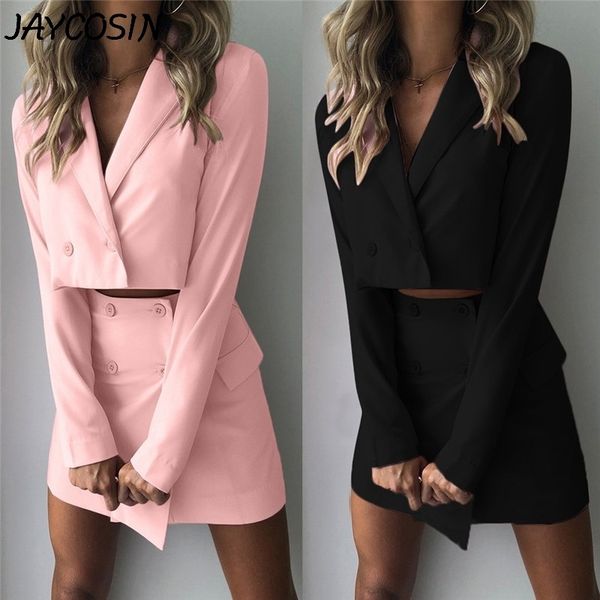 jaycosin women suits solid v neck slim navel lapel button short jacket high waist mini skirt 2 piece set temperament blazer suit t200702, White
jaycosin women suits solid v neck slim navel lapel button short jacket high waist mini skirt 2 piece set temperament blazer suit t200702, White