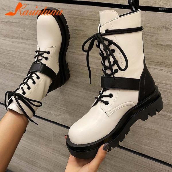 karin fashion woman shoes stylish mixed color buckle straps cross-tied round toe square thick heels autumn boots1, Black
karin fashion woman shoes stylish mixed color buckle straps cross-tied round toe square thick heels autumn boots1, Black