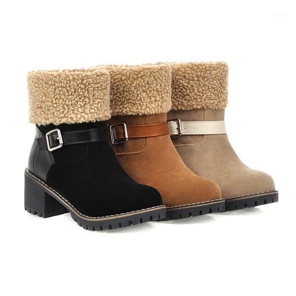 boots yqbtdl winter 2021 faux nubuck snow plush thicker block chunky high heels womens shoes bootie buckle ankle for women1, Black
boots yqbtdl winter 2021 faux nubuck snow plush thicker block chunky high heels womens shoes bootie buckle ankle for women1, Black