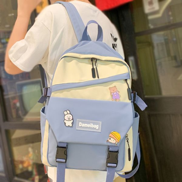 girl kawaii book backpack fashion lady waterproof school bag women nylon cute backpack female student college bag harajuku badge c1223
girl kawaii book backpack fashion lady waterproof school bag women nylon cute backpack female student college bag harajuku badge c1223