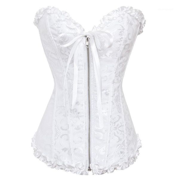 bustiers & corsets women white bustier corpete gothic bridal wedding lingerie jacquard zipper corset corselet overbust push up corsets1, Black;white
bustiers & corsets women white bustier corpete gothic bridal wedding lingerie jacquard zipper corset corselet overbust push up corsets1, Black;white