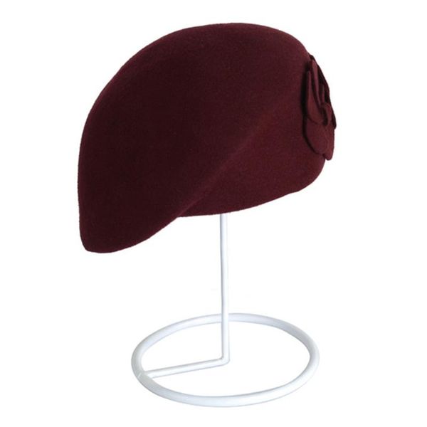 women faux wool breathable gift soft beret warm vintage flower pattern travel hats casual elegant wear resistance autumn winter, Blue;gray 
women faux wool breathable gift soft beret warm vintage flower pattern travel hats casual elegant wear resistance autumn winter, Blue;gray