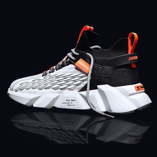 new men sneakers running shoes mesh elastic jogging fashion breathable shock absorption sports version comfortable outdoor, Red;white
new men sneakers running shoes mesh elastic jogging fashion breathable shock absorption sports version comfortable outdoor, Red;white