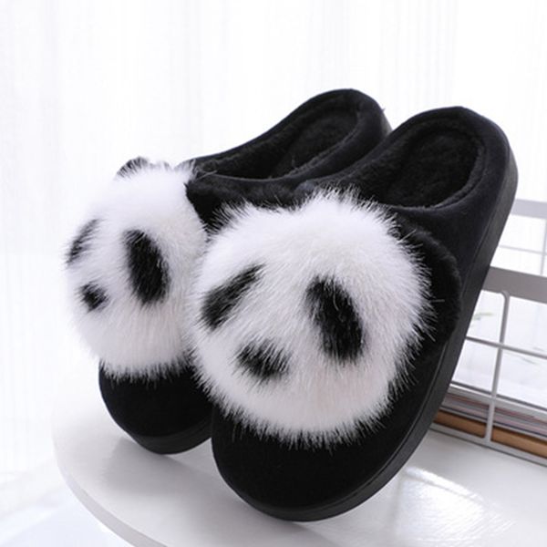 women winter slip on short plush warm slippers cartoon animation panda ladies slippers female indoor home flat comfortable shoes y200706, Black
women winter slip on short plush warm slippers cartoon animation panda ladies slippers female indoor home flat comfortable shoes y200706, Black