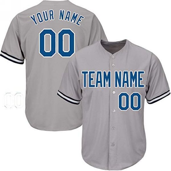 custom gray yankees style baseball stitched jersey any name any number mens women youth jersey personality jersey, Black
custom gray yankees style baseball stitched jersey any name any number mens women youth jersey personality jersey, Black