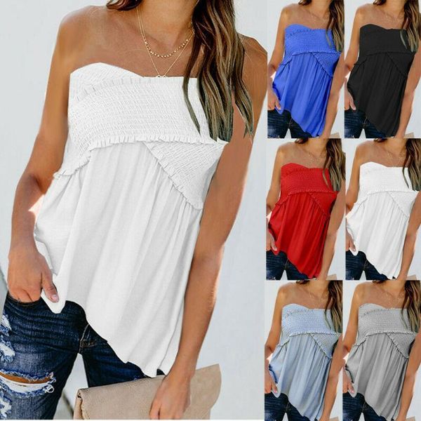 tank plus size women off shoulder ladies casual summer t shirt blouse beach solid au, White
tank plus size women off shoulder ladies casual summer t shirt blouse beach solid au, White