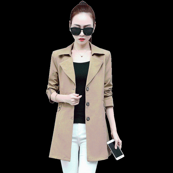 2020 spring autumn new long sleeve single-breasted windbreaker coat khaki ladies coats large size women fashion coats 4xl, Tan;black
2020 spring autumn new long sleeve single-breasted windbreaker coat khaki ladies coats large size women fashion coats 4xl, Tan;black