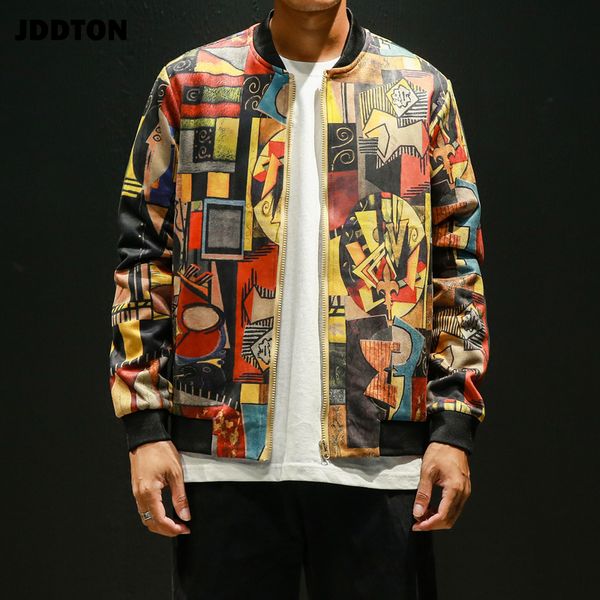 jddton new autumn mens jackets spring autumn printing outwear windbreaker casual loose coats hip hop fashion male overcoat je275 t200502, Black;brown
jddton new autumn mens jackets spring autumn printing outwear windbreaker casual loose coats hip hop fashion male overcoat je275 t200502, Black;brown