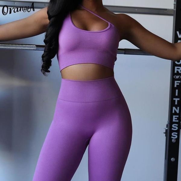 women's tracksuits orangea seamless sporty one shoulder tank +leggings two piece outfits casual solid sportwear stretchy fashion1, Gray
women's tracksuits orangea seamless sporty one shoulder tank +leggings two piece outfits casual solid sportwear stretchy fashion1, Gray