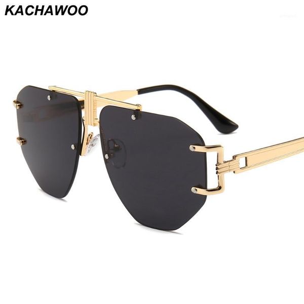 sunglasses kachawoo oversized frameless men 2021 big yellow pink black metal punk sun glasses women retro birthday gift1, White;black
sunglasses kachawoo oversized frameless men 2021 big yellow pink black metal punk sun glasses women retro birthday gift1, White;black