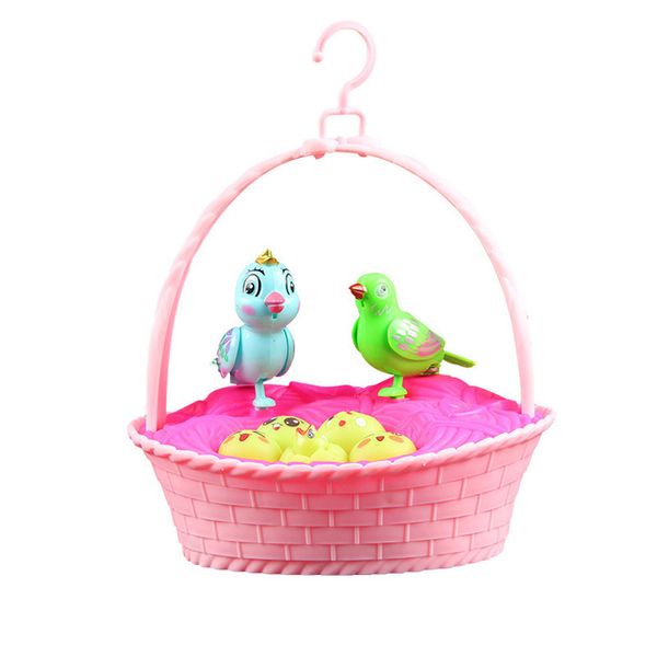 kids voice control simulation bird family in basket toys for children with sound light singing bird nest house play game toys q0113
kids voice control simulation bird family in basket toys for children with sound light singing bird nest house play game toys q0113