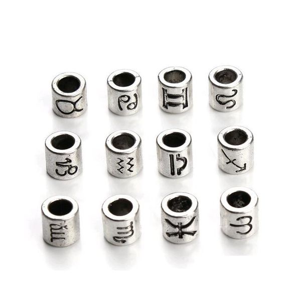 60pcs/lot large hole antique silver necklace beads spacer fit bracelets zodiac star signs barrel charm beads supplies for diy jewelry qzxxp, Bronze;silver
60pcs/lot large hole antique silver necklace beads spacer fit bracelets zodiac star signs barrel charm beads supplies for diy jewelry qzxxp, Bronze;silver