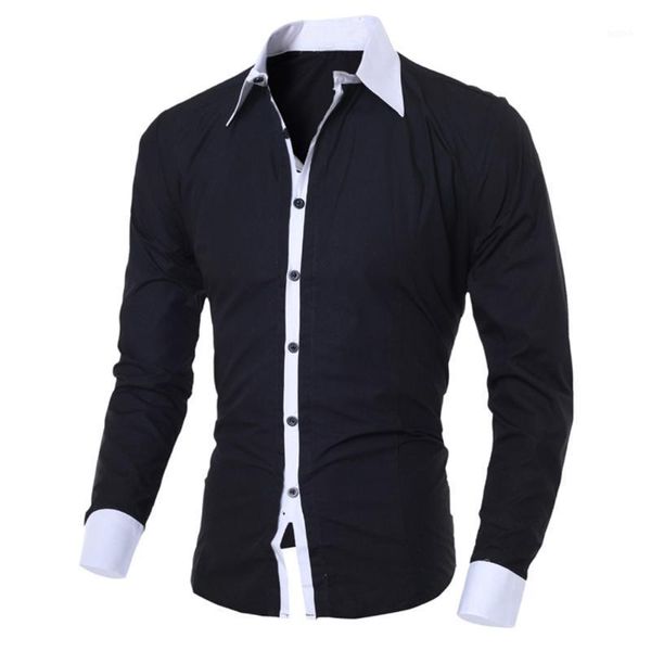 men's shirts fashion personality mens casual slim long-sleeved shirt blouse black white men shirt style 2020 #h1, White;black
men's shirts fashion personality mens casual slim long-sleeved shirt blouse black white men shirt style 2020 #h1, White;black